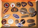 assorted original antique enamel classic car emblems #1