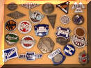 assorted original antique enamel classic car emblems #3